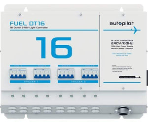 Autopilot Grow Lights Autopilot FUEL DT16 - 16 Light Controller with Dual Trigger Cord, 240V