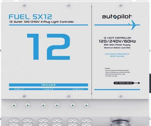 Autopilot Grow Lights Autopilot FUEL SX12 - 12 Light Controller with Single Trigger Cord and X-Plugs, 120/240V