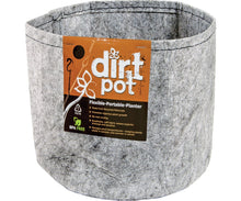 Load image into Gallery viewer, Dirt Pot Soils &amp; Containers Dirt Pot Grey Round Fabric Pot
