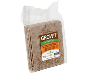 GROW!T Hydroponics 6" GROW!T Coco Caps, pack of 10